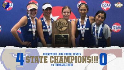 Brentwood girls tennis 2022 state champs
