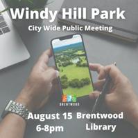 Next Windy Hill Park community meeting set for next Monday