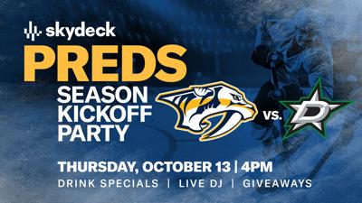 Preds kickoff party skydeck 2022
