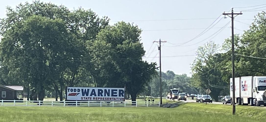 Warner Campaign sign Lewisburg Pike