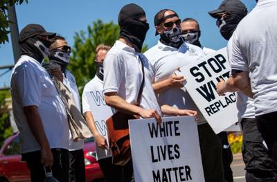 White Lives Matter protesters 2022 Franklin Juneteenth