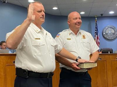 Spring Hill Fire Department's new Fire Chief Victor Graig Temple 2022