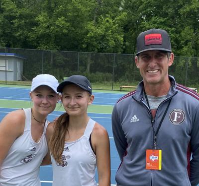 Franklin tennis Messiers Doubles state title
