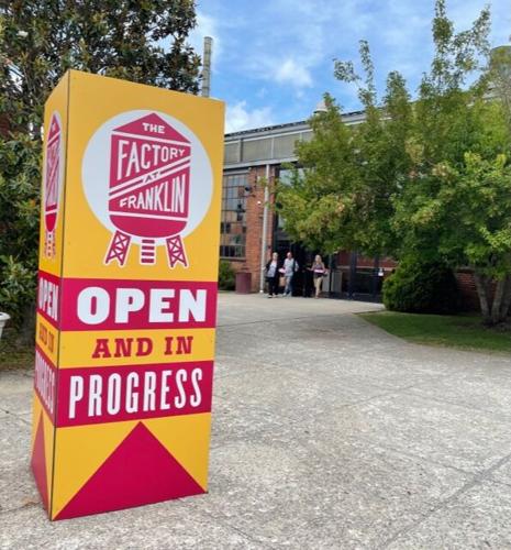 Factory at Franklin sign