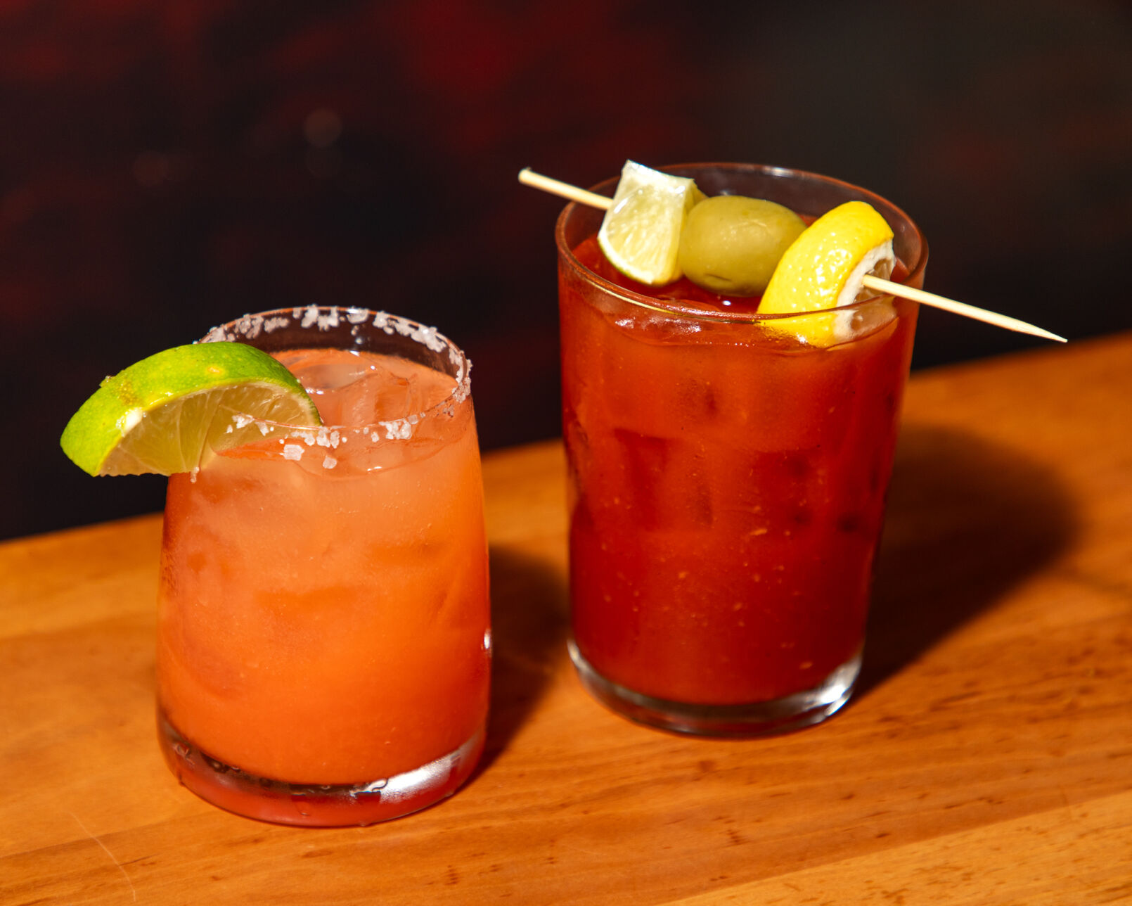 Breakfast margarita and Bloody Mary - Ruby Sunshine