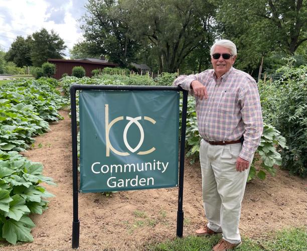 Anderson at Berry's Chapel community garden