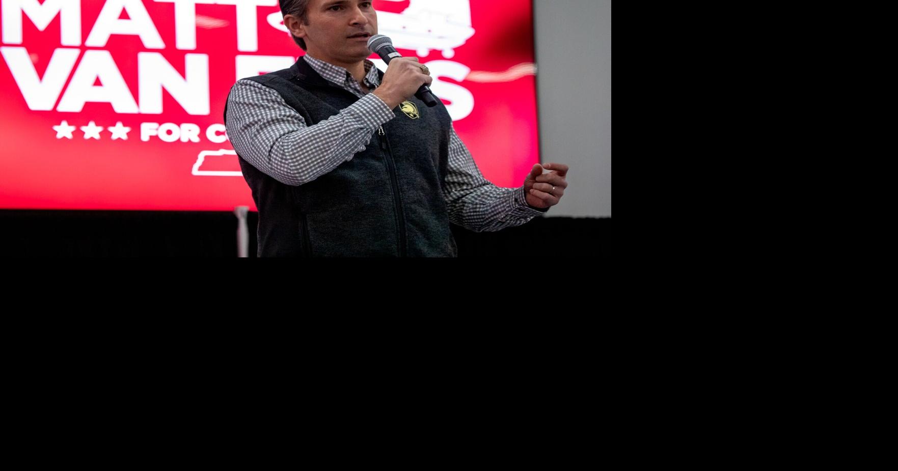 U.S. Speaker Mike Johnson Stumps for Matt Van Epps Ahead of Special Election