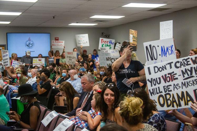 WCS school board crowd