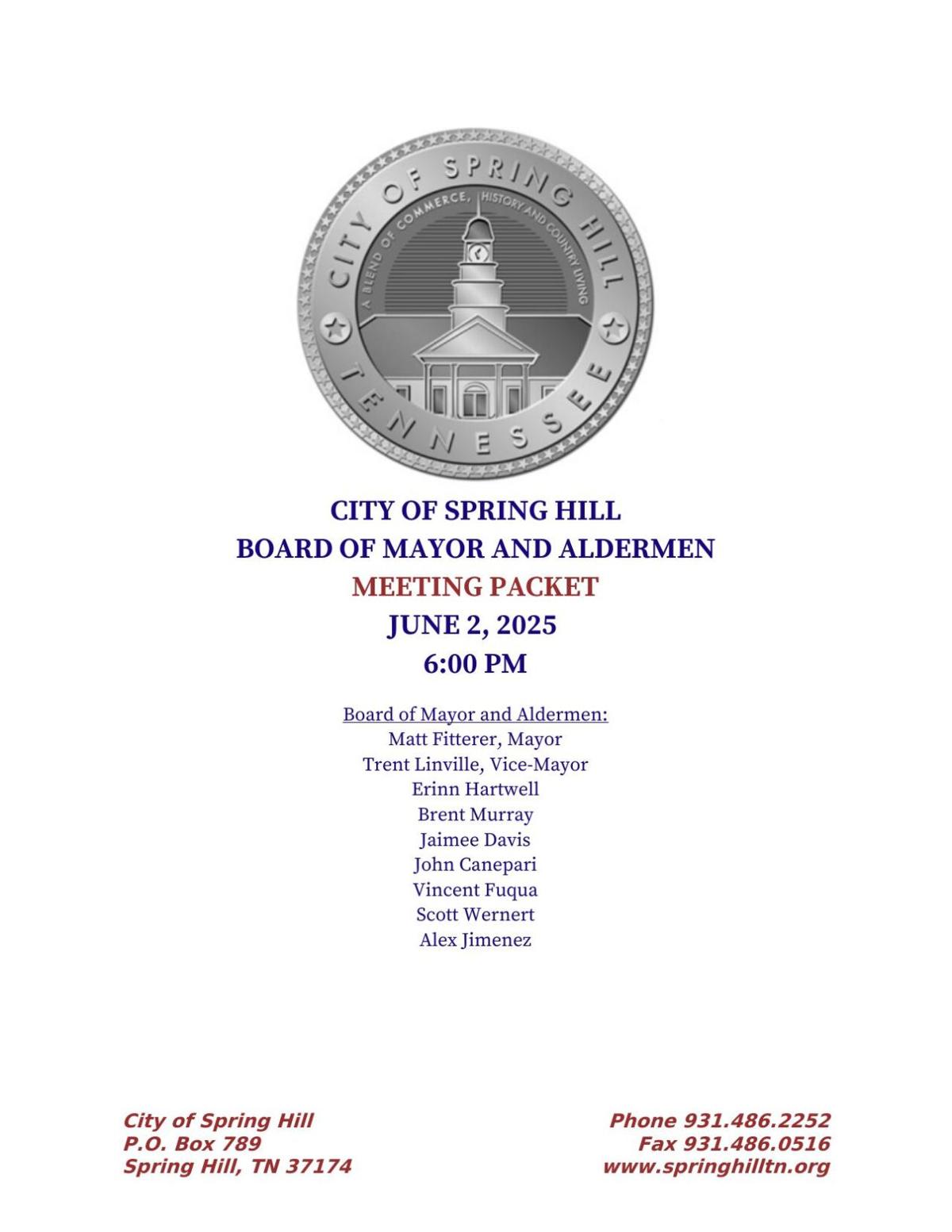 Spring Hill Budget