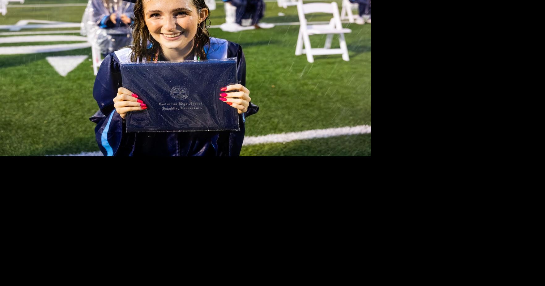Williamson County Schools Thought It Could Beat the Rain at Franklin, Centennial Graduations