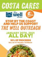 Costa Vida launches monthly charity fundraiser, to begin with The Well Outreach food pantry Wednesday