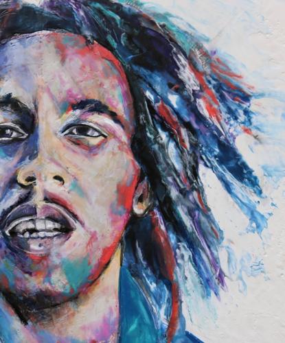 Bob Marley close up. Fullerton. Encaustic wax.JPG