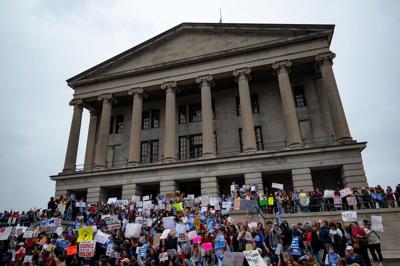 Students, parents and allies rally for gun reform at the state Capitol