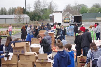 The Well Outreach mobile food drive