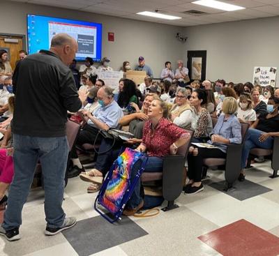 School board crowd May 2021