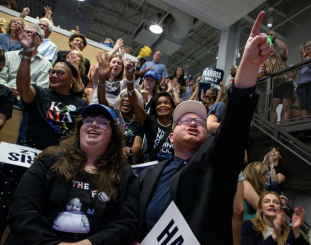 Presidential debate watch party at the Tennessee Democratic Party headquarters in The Nations