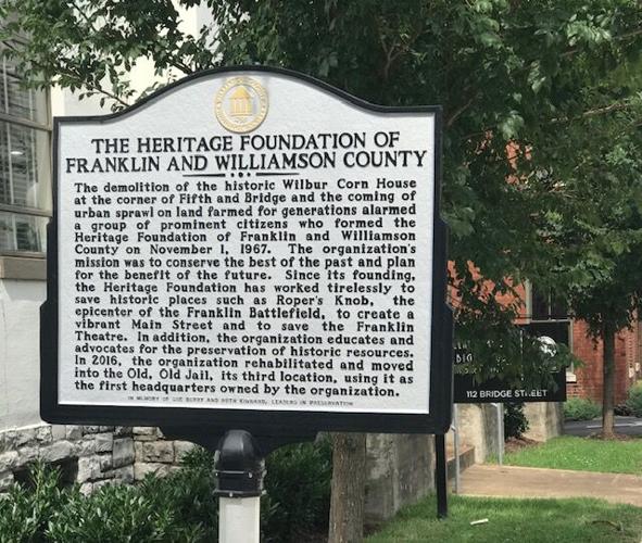 Heritage Foundation summer sign