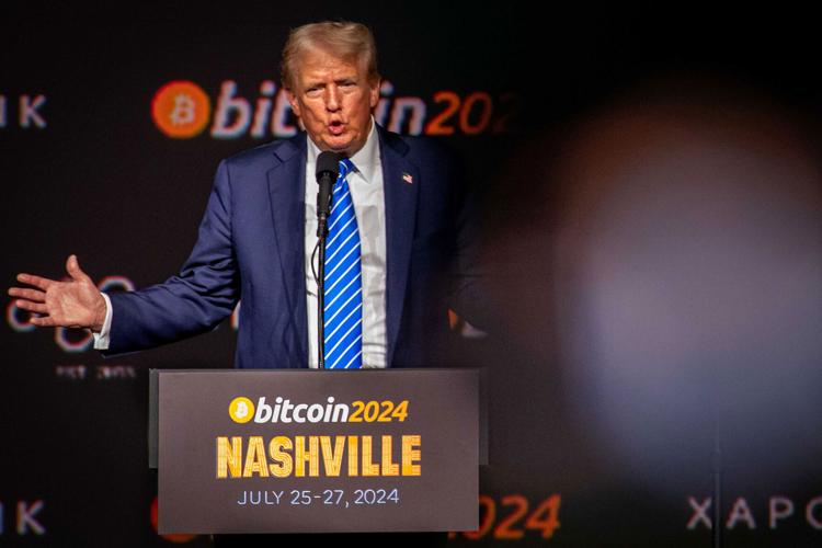 Donald Trump speaks at Bitcoin2024