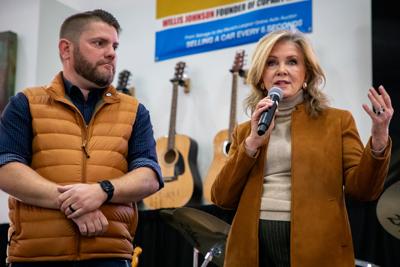 District 63 state Rep. Jake McCalmon (R-Franklin) and U.S. Sen. Marsha Blackburn