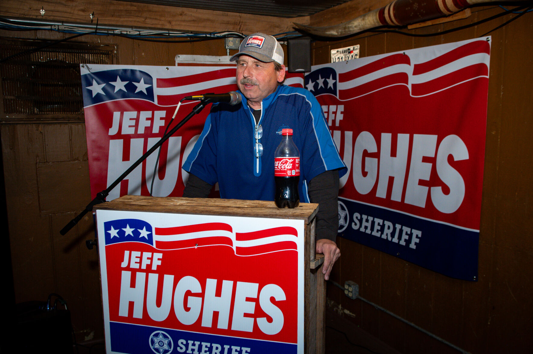 Jeff Hughes Sheriff Elect Election night 2024