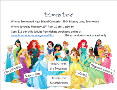 BHS Princess Party