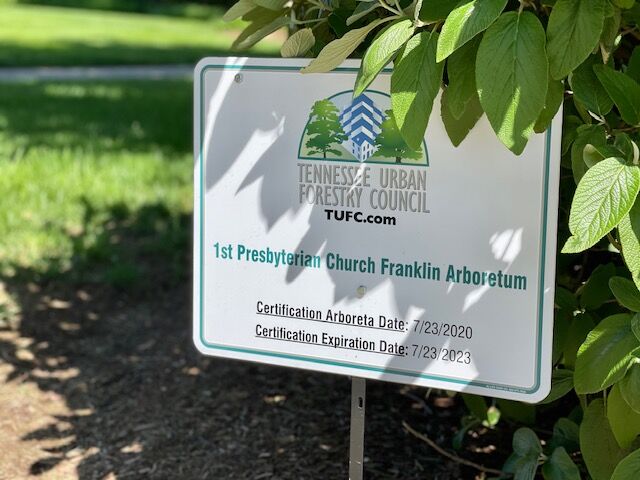 Arboretum sign