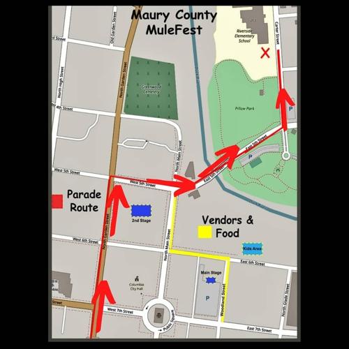 MuleFest parade route.jpg