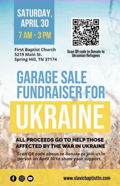 Ukrain yard sale poster