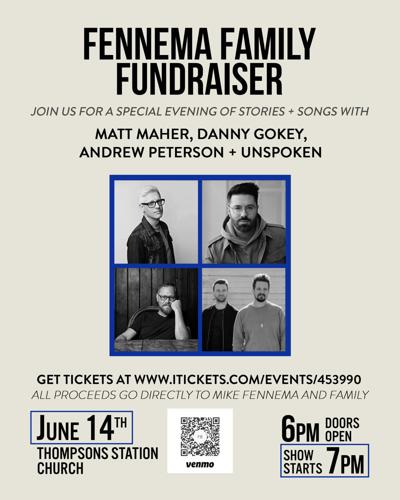 Fennema benefit concert flyer