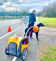 Man walking across the country for suicide awareness finds kinship in Franklin