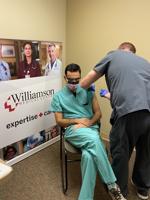 Williamson Medical Center staff administers first doses of COVID-19 vaccine to frontline healthcare workers