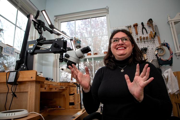 Valerie Michelle Wilhite Ramírez in her studio