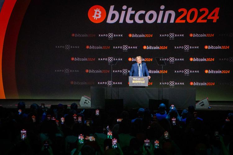 Donald Trump speaks at Bitcoin2024