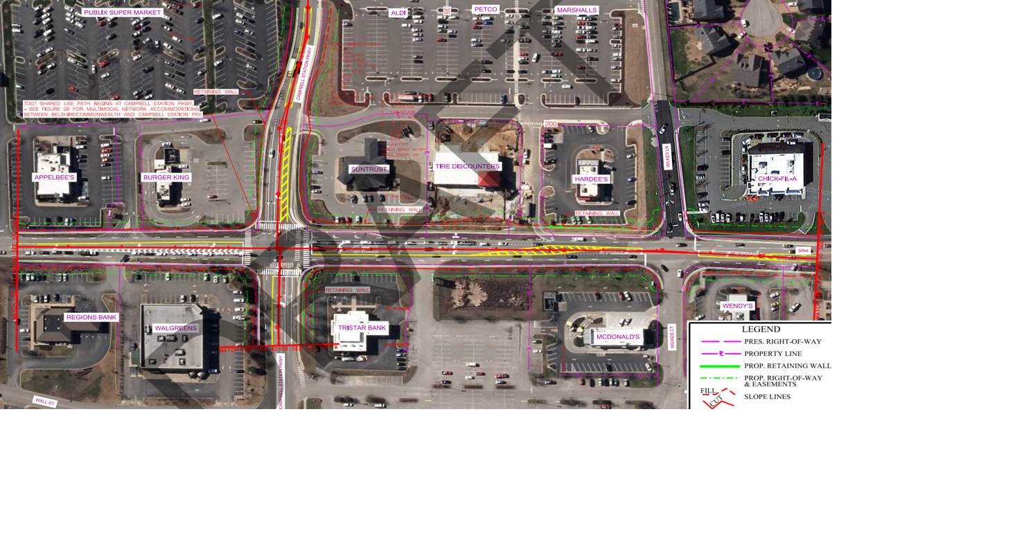 Here's how Spring Hill's Main Street could be widened to five lanes ...
