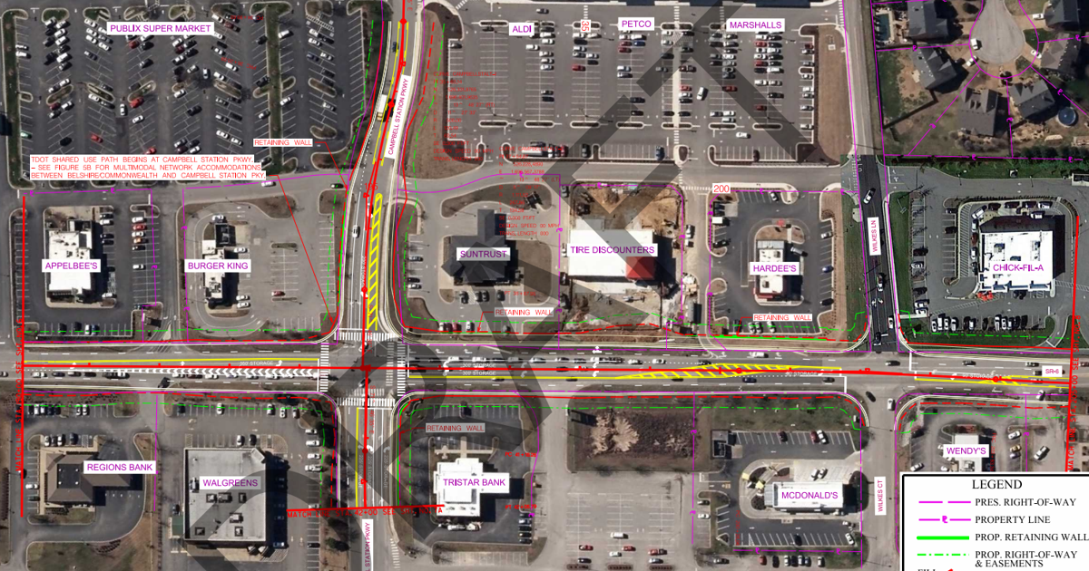 Spring Hill Main Street Here's how Spring Hill's Main Street could be widened to five lanes ...