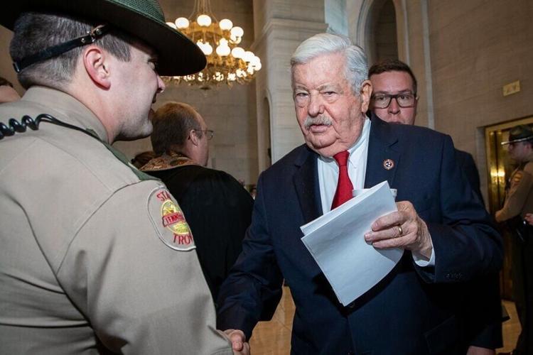 Lt. Governor Randy McNally steps into the Senate for the first day of legislative session