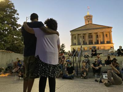 Nashville Vigil embrace