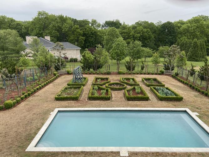 Brackett garden and pool