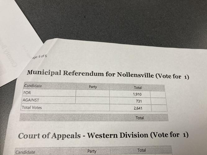 Nolensville Referendum vote 2020