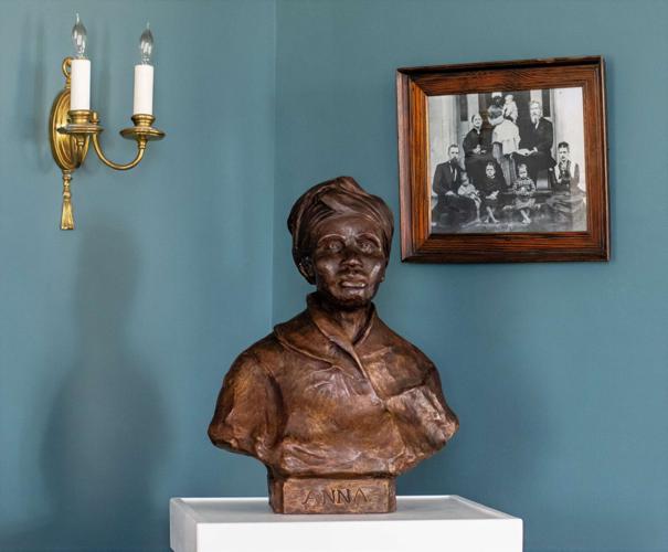 A bust of  Anna McKissack Bunch