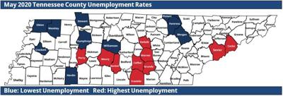 May County Unemployment Map