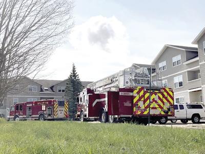 Williston Fire Department at Eagle Crest apartments