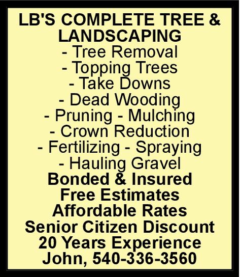 LBs Complete Tree & Landscaping | Services | Winchesterstar.com