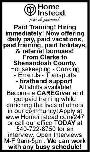 Hiring Immediately