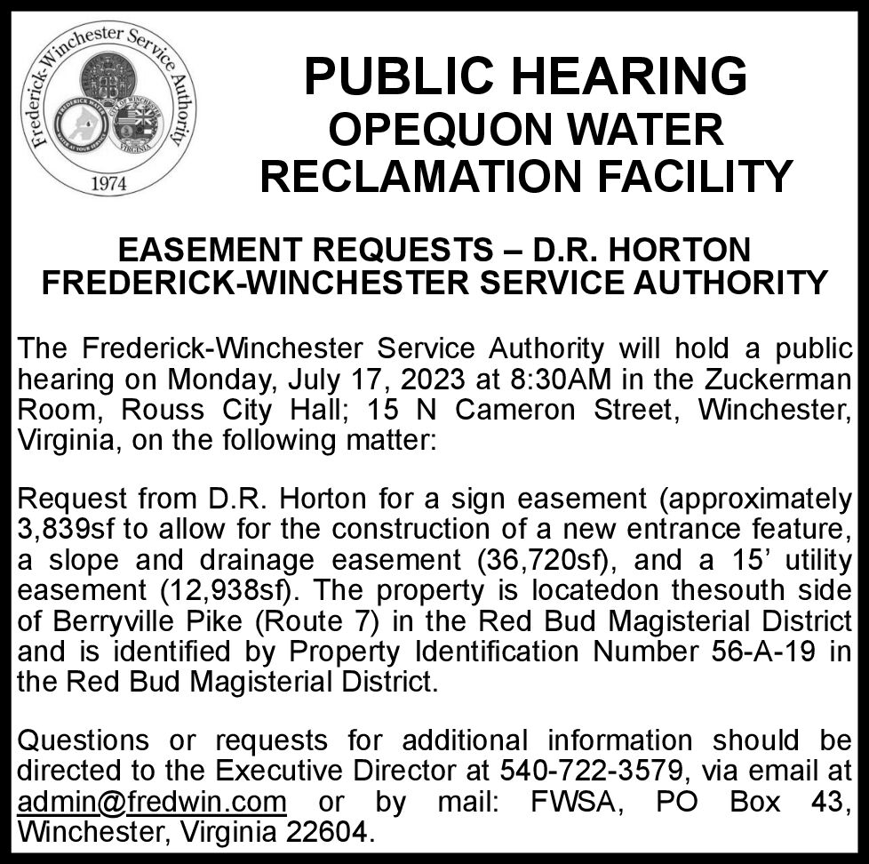 Easement Request D.R. Horton 76 & 13 Notices
