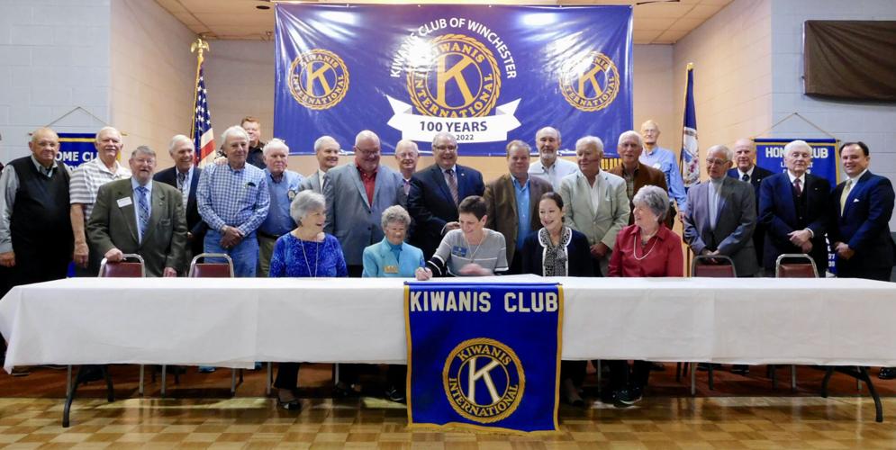 Kiwanis collect signatures of all 100 club presidents Winchester Star