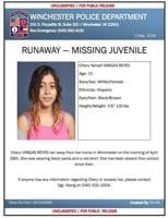 Winchester police seek information on missing 15-year-old girl