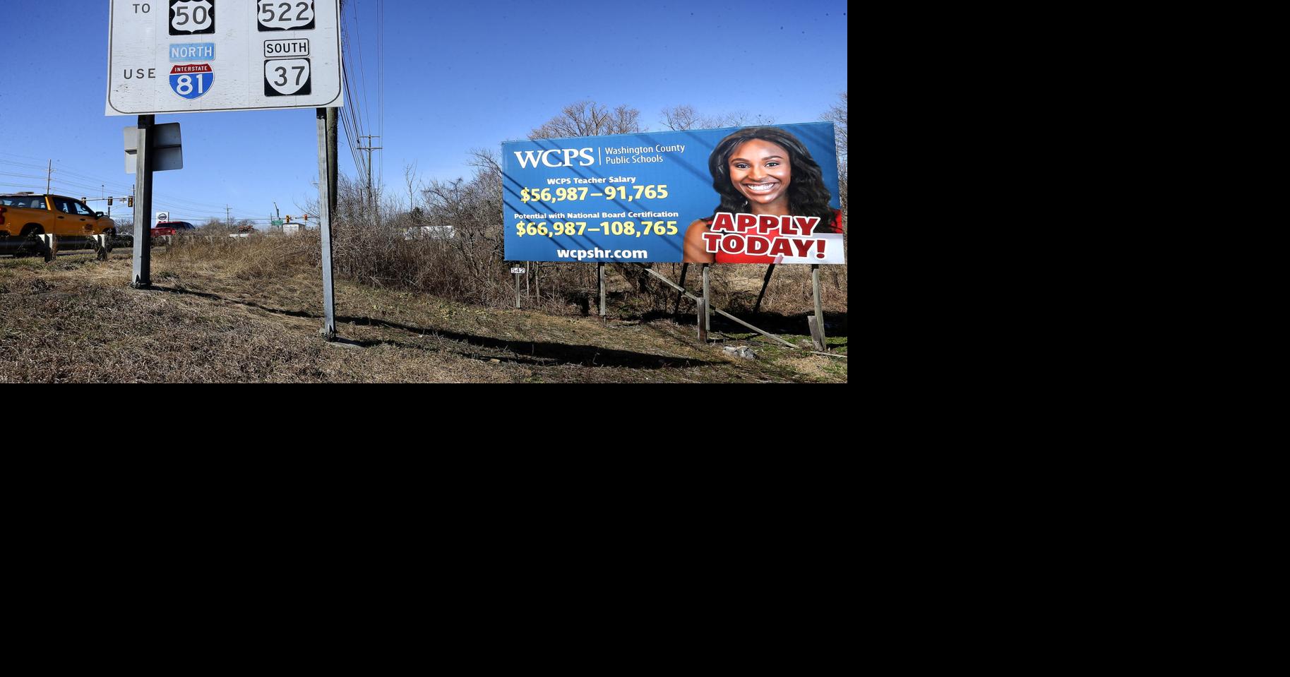 Billboards show competition for teachers extends beyond Virginia Winchester Star