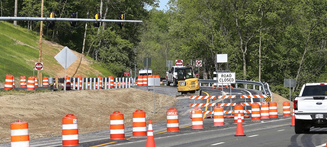 Traffic signals installed for new housing development being built off