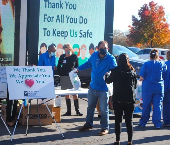 WMC employees get a show of support during Virginia Hospital Healthcare Association stop